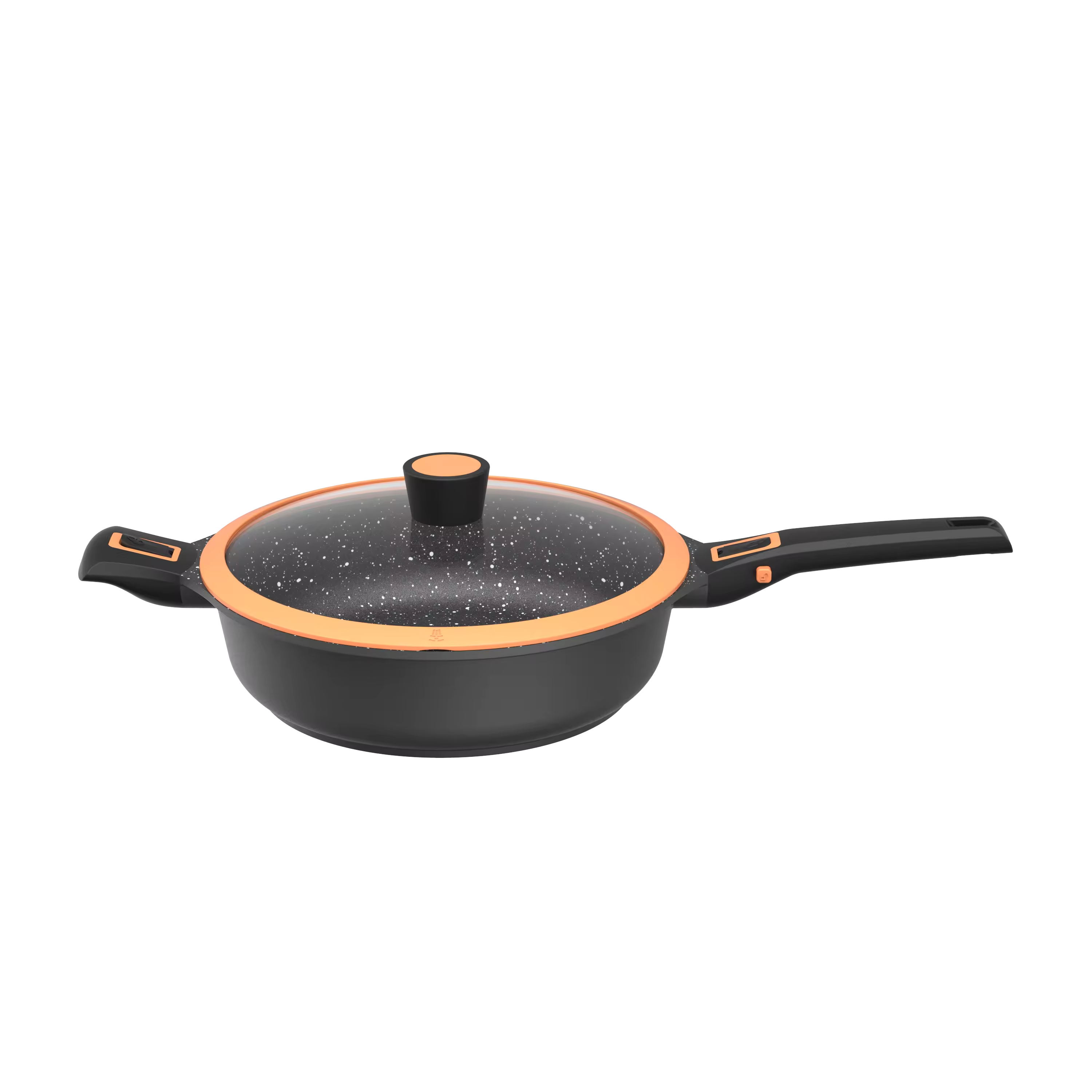 Leerpan alüminyum sobadora de pota somun dökme alüminyum derin kek kızartma dondurma ast makinesi çift kapaklı tava