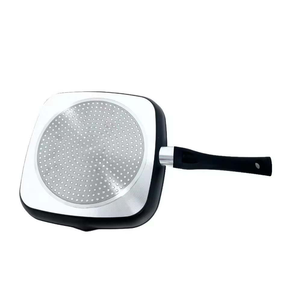 Tencere Açık Granit Kaplama Tava Kare Barbekü Izgara Tava