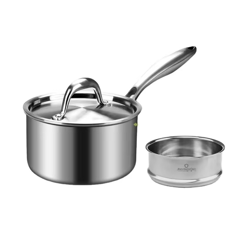 Küçük bebek maması takviyesi yapışmaz pişirme eriştesi anlık erişte sıcak ev kaynamış süt çorba tenceresi