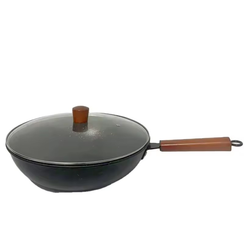 Petek 32cm Ev Kaplamasız Wok Yapışmaz Sekizgen Wok