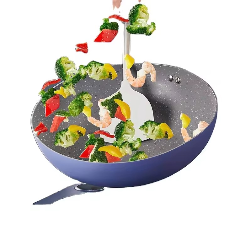 Kızartma yapışmaz tencere buğday pirinç taş kızartma tenceresi mutfak tencere seti tam set ev düz dipli tencere